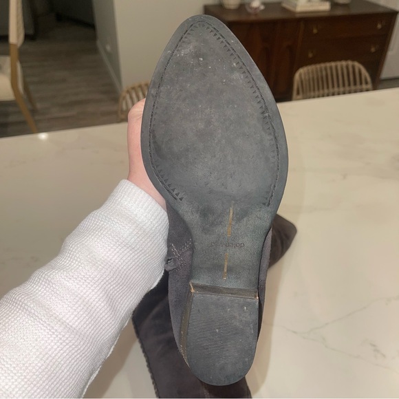 Dolce Vita Over-the-Knee Suede Boots in Gray - Picture 7 of 16